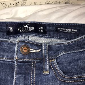 Hollister high waisted ripped jeans